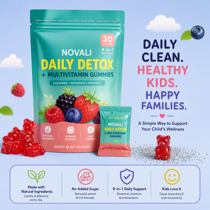 NOVALI-Kids Detox & Multivitamins Gummies